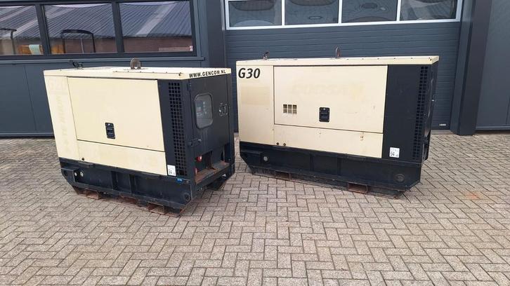 Doosan generatorset G20 (2017) en G30(2015)ex rental, Doe-het-zelf en Verbouw, Aggregaten, Dieselolie, Ophalen