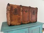 Antieke houten reiskoffer/kist, Antiek en Kunst, Ophalen