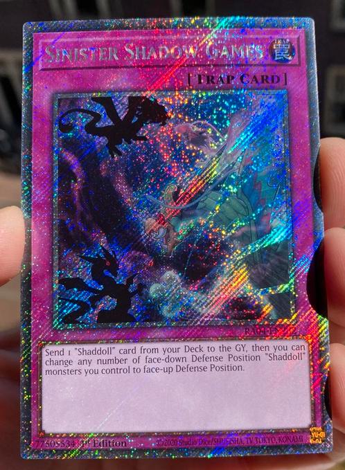 Yu-Gi-Oh! Sinister Shadow Games RA04 1st Ed M/NM !, Hobby en Vrije tijd, Verzamelkaartspellen | Yu-gi-Oh!, Zo goed als nieuw, Losse kaart