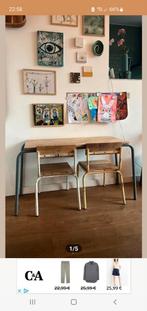 Kidsdepot kindertafel 2 stoeltjes, Kinderen en Baby's, Kinderkamer | Tafels en Stoelen, Ophalen, Gebruikt, Tafel(s) en Stoel(en)
