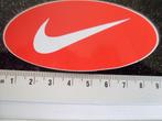 sticker nike logo ovaal oranje, Verzamelen, Stickers, Verzenden, Zo goed als nieuw, Merk