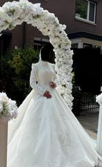 Hijab/bedekte winter Bruidsjurk -  Te Koop, Ophalen, Zo goed als nieuw, Wit, Trouwjurk