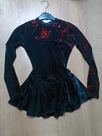 Kunstschaats zwart rood lange mouw velvet agiva nieuw mt 12, Ophalen of Verzenden, Nieuw