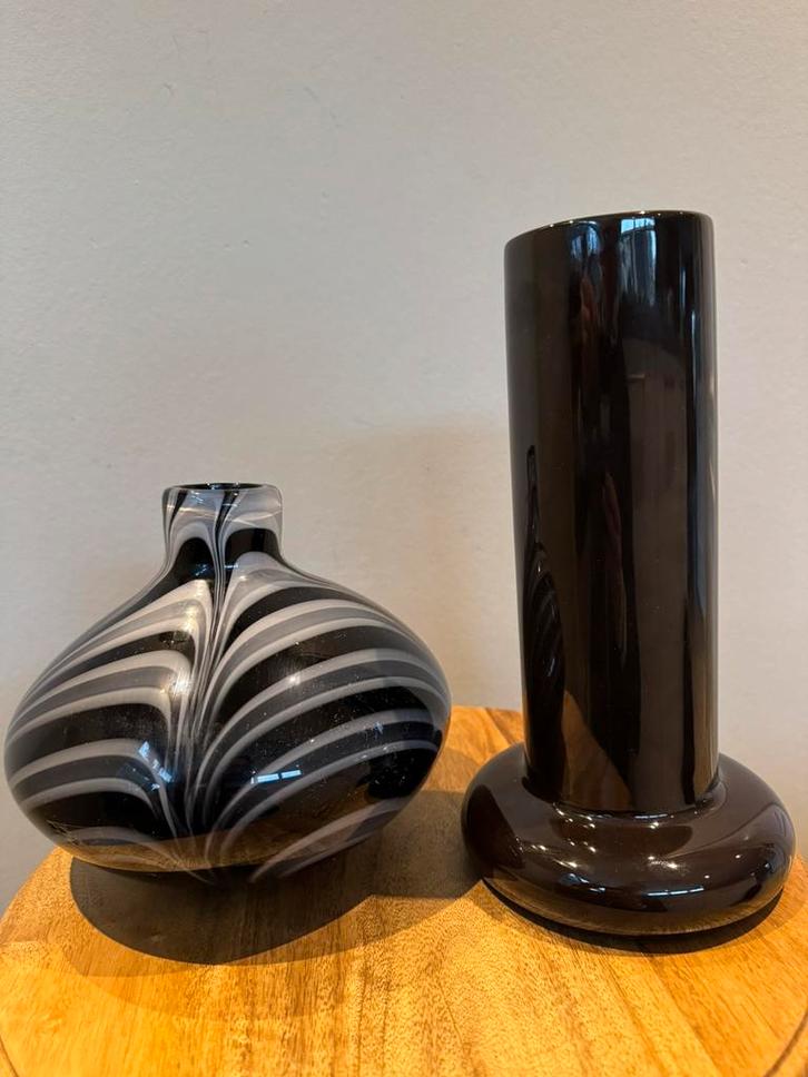 Vintage design vazen Itiaans Murano, Huis en Inrichting, Woonaccessoires | Vazen, Zo goed als nieuw, Minder dan 50 cm, Glas, Ophalen