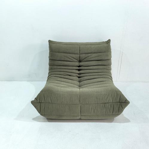 Modulaire Togo 1-Zits bank Rib stof kleur: Donker groen, Huis en Inrichting, Banken | Sofa's en Chaises Longues, Nieuw, Eenpersoons