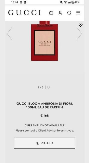 Gucci bloom, ambriosa di fiori - 100 ML  beschikbaar voor biedingen