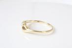 14 Karaat Gouden Ring Met Diamant, Ophalen of Verzenden, Zo goed als nieuw, 17 tot 18, Met edelsteen