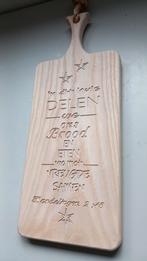 Houten serveerplank met tekst, Huis en Inrichting, Ophalen of Verzenden, Nieuw