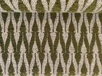 Clochard Fiore 02; olijfgroen+beige patroon; meubelstof, Overige materialen, 120 cm of meer, Ophalen of Verzenden, Groen