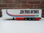 TRAILER JP DE VIS zie omschrijving, Hobby en Vrije tijd, Modelauto's | 1:50, Ophalen of Verzenden, Zo goed als nieuw, Bus of Vrachtwagen
