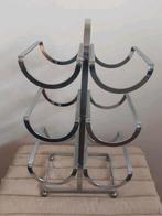 Vintage Chroom Wijnrek, Art Deco. 2 stuks verkrijgbaar!, Huis en Inrichting, Ophalen of Verzenden, Metaal, Minder dan 50 cm