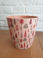 Herfst bloempot. Nieuw. Duits aardewerk. H 13 cm. Ø 13 cm., Rond, Ophalen of Verzenden, Aardewerk, Binnen