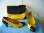 Mondi vintage pumps maat 37 met gratis bijpassende tas izgs, Ophalen of Verzenden, Zo goed als nieuw, Zwart