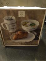 Riviera Maison ontbijtset, Huis en Inrichting, Keuken | Servies, Nieuw, Ophalen of Verzenden, Bord(en), Overige stijlen