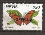 Nevis vlinder, Verzenden, Gestempeld, Midden-Amerika