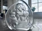Sneeuwwitje en dwerg in glassculptuur, Antiek en Kunst, Ophalen