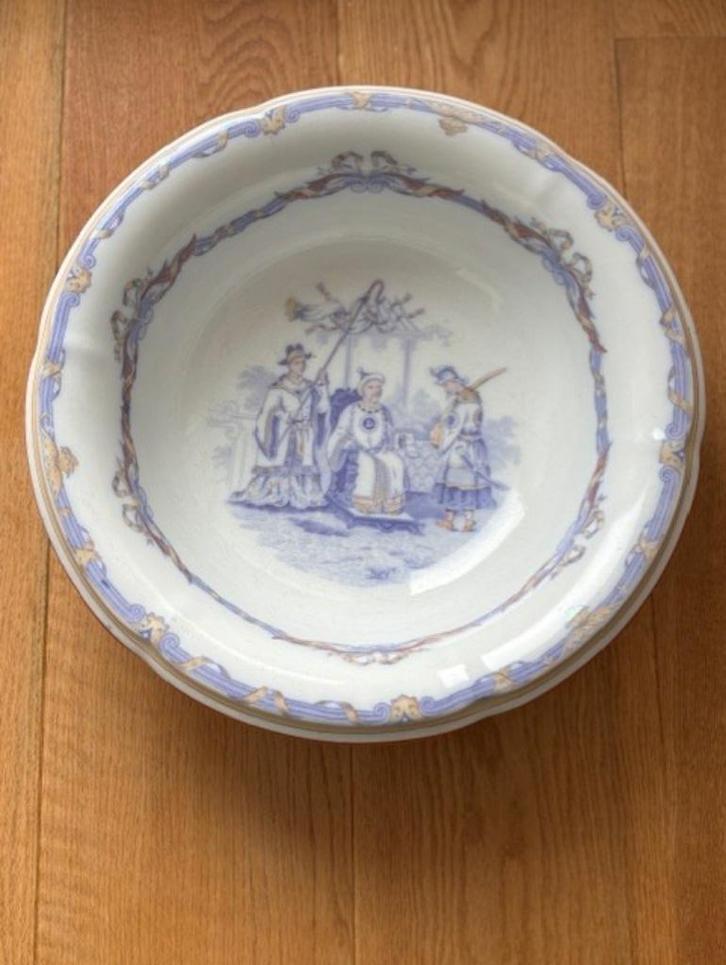 DIEPE MANDARIN SCHAAL (P. Regout), Antiek en Kunst, Antiek | Schalen, Ophalen of Verzenden