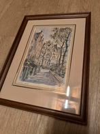 Schilderij Amsterdam Begijnhof, Antiek en Kunst, Ophalen of Verzenden