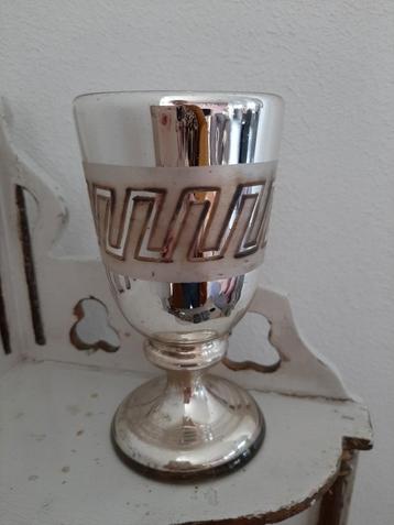 ANTIEK  .......  ZILVERGLAS   ...  BEKER  !!! beschikbaar voor biedingen