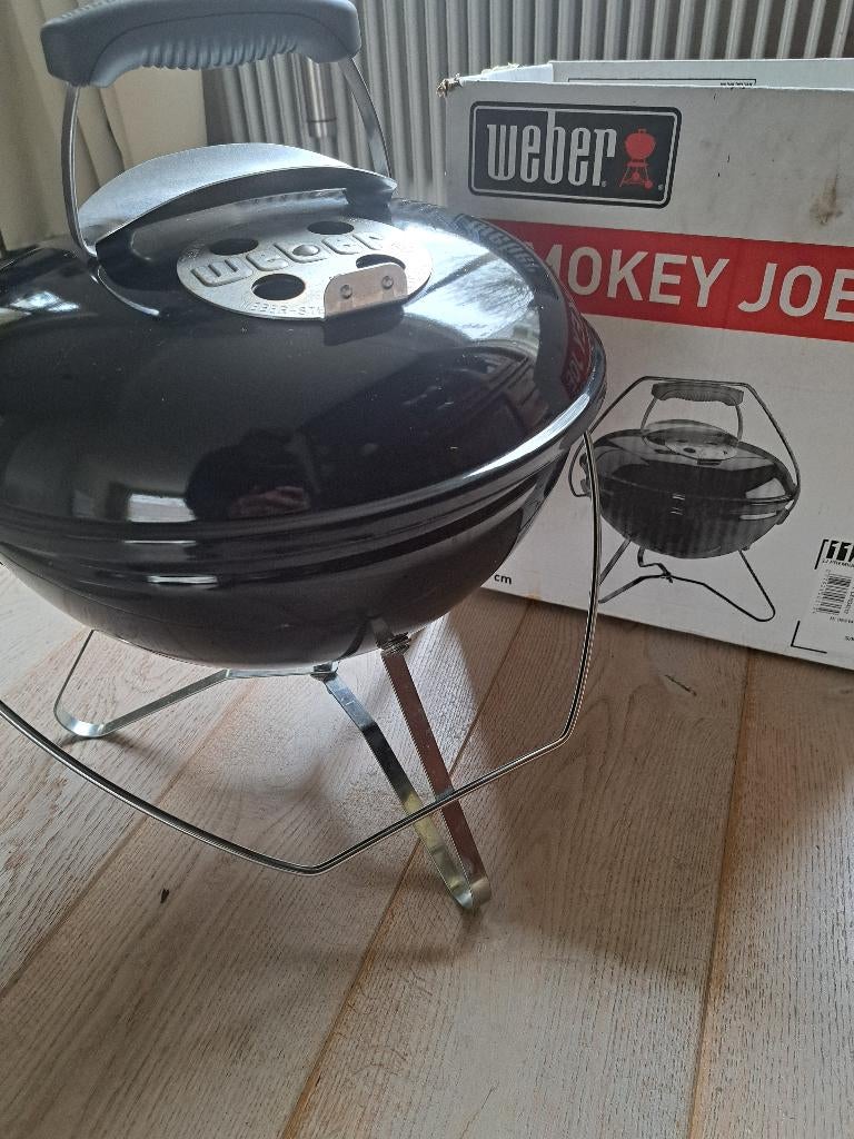 Weber Smokey Joe Premium 37cm Black – Nagenoeg nieuw in doos, Tuin en Terras, Houtskoolbarbecues, Ophalen, Zo goed als nieuw, Weber