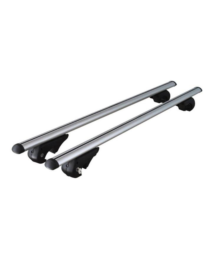 Dakdragerset aluminium universeel voor open dakrails, Nieuw!, Auto diversen, Dakdragers, Nieuw, Verzenden