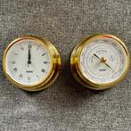 Koperen klok en barometer ( nieuw), Antiek en Kunst, Ophalen of Verzenden