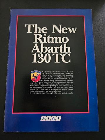Brochure (Fiat) Ritmo Abarth 130TC 1983 beschikbaar voor biedingen