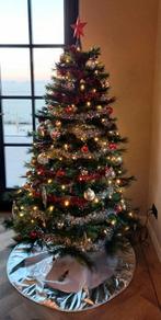 Kunstkerstboom groen 180cm hoog diameter 115cm incl lampjes, Ophalen, Zo goed als nieuw