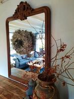 Kroonspiegel kuifspiegel grote spiegel hout stoer passpiegel, Ophalen, 50 tot 100 cm, 100 tot 150 cm