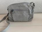 Kipling schoudertas/zilvergrijs met een motiefje, Ophalen of Verzenden, Zo goed als nieuw, Kipling