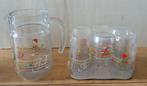 Luminarc kan met 6 glazen Bahamas, kleurrijke toonladders, Ophalen of Verzenden, Nieuw, Frisdrankglas