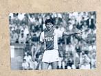Org z/w foto 20x30cm Marco van Basten in Ajax TDK shirt 1985, Verzamelen, Sportartikelen en Voetbal, Verzenden, Nieuw, Ajax, Poster, Plaatje of Sticker
