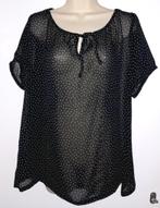 Zomer tuniek maat 46, Ophalen of Verzenden, Zo goed als nieuw, Zwart, Blouse of Tuniek