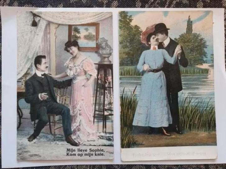 2 x kaart 1908 Rilland Bath Zeeland Helena Sentse 21 jaar, Verzamelen, Ansichtkaarten | Nederland, Gelopen, Zeeland, Voor 1920