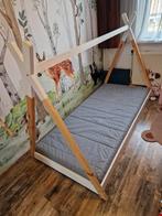 Tipi Kinderbed 90x200 - Zonder Matras, Ophalen, 85 tot 100 cm, Gebruikt, Lattenbodem