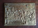Zwaar bronzen vintage bronzen plaquette, Antiek en Kunst, Antiek | Koper en Brons, Ophalen