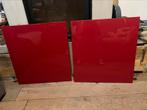2 hoogglans rood rode deuren deurtjes Ikea Besta tofta 60x64, Ophalen, Zo goed als nieuw