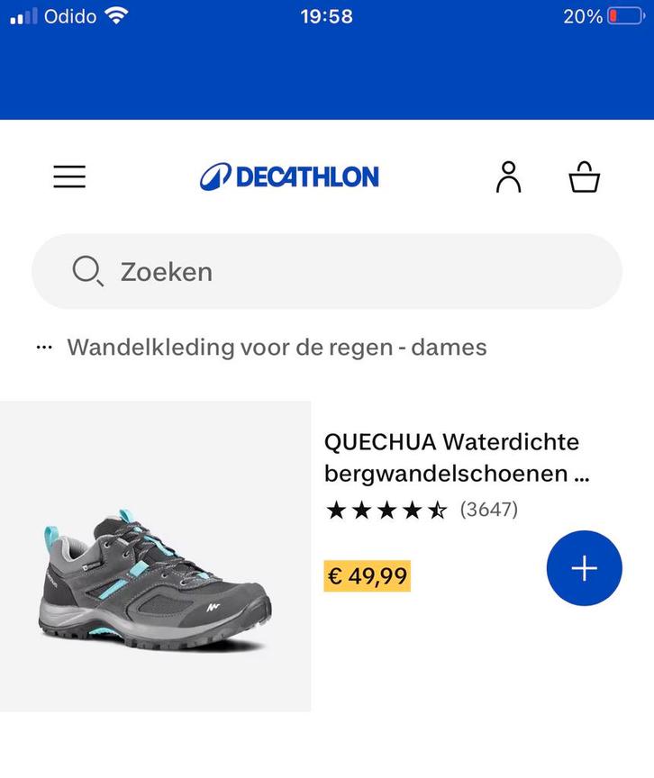 Waterdichte wandelschoenen, Sport en Fitness, Bergsport en Wandelen, Zo goed als nieuw, Schoenen, Ophalen of Verzenden