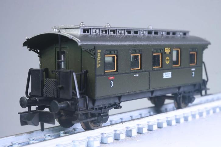 Gereserveerde personenwagen 3e kl type CCitr Pr 05b, DRG, Hobby en Vrije tijd, Modeltreinen | N-Spoor, Gebruikt, Wagon, Gelijkstroom