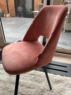 Roze Velvet Eetkamerstoelen (3x), Antiek en Kunst, Antiek | Meubels | Stoelen en Banken, Ophalen