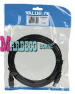 USB Kabel USB A Male - USB-B Male Rond 5.00 m Zwart, Nedis, Nieuw, Info@marbeco.nl, Ophalen of Verzenden