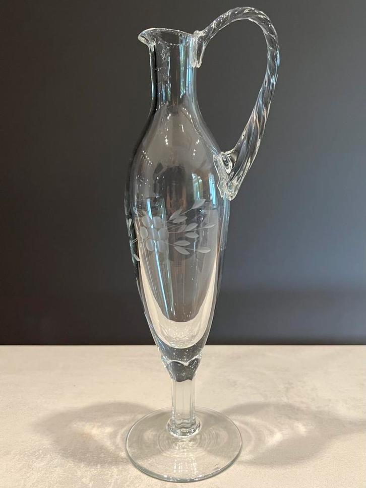Antiek glazen kristallen karaf/kannetje, Antiek en Kunst, Antiek | Glas en Kristal, Ophalen