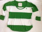 Abercombie & Fitch t-shirt XS 36 streep groen/wit katoen., Ophalen of Verzenden, Zo goed als nieuw, Korte mouw, Maat 34 (XS) of kleiner