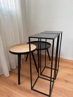 Set van bijzettafels en pilaren, 45 tot 60 cm, Minder dan 55 cm, Rond, Ophalen of Verzenden