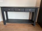 Sidetable met 3 lades, donkergrijs, 150x40x84,5, Huis en Inrichting, Tafels | Sidetables, Ophalen, 100 tot 150 cm, Zo goed als nieuw