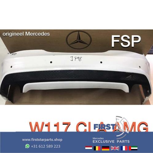 W117 CLA AMG ACHTERBUMPER WIT Mercedes C117 X117 2013-2018 O, Auto-onderdelen, Carrosserie en Plaatwerk, Bumper, Mercedes-Benz