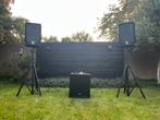 Te huur: party speakers t/m 100 mensen, Audio, Tv en Foto, Luidsprekers, Nieuw, 120 watt of meer, Front, Rear of Stereo speakers