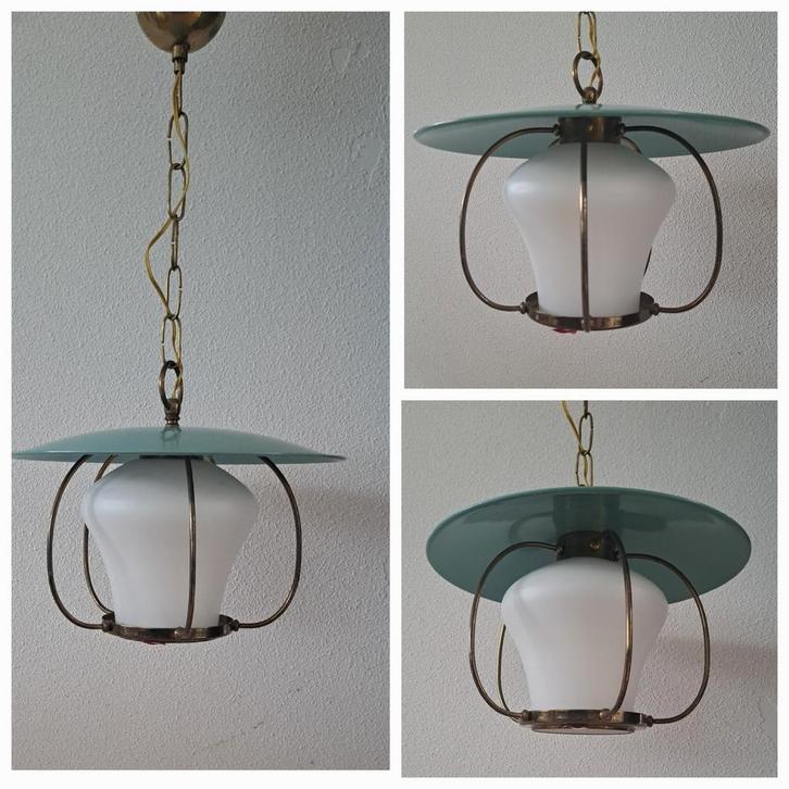 space age vintage retro gang/hanglamp jr 50/60 sixties, Huis en Inrichting, Lampen | Hanglampen, Gebruikt, Minder dan 50 cm, Ophalen of Verzenden