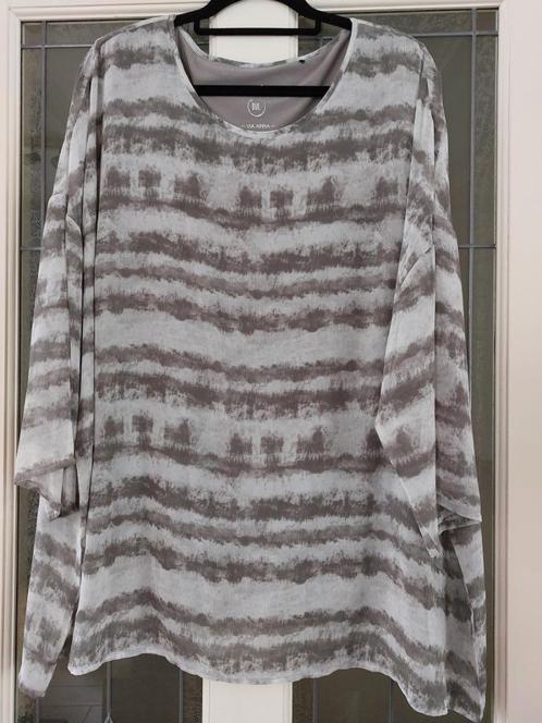 Z.g.a.n. grijze blouse van Via Appia Due, maat 52, Kleding | Dames, Grote Maten, Zo goed als nieuw, Blouse of Tuniek, Grijs, Ophalen of Verzenden