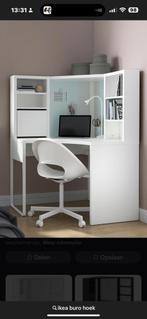 Ikea micke hoekbuto wit, Huis en Inrichting, Bureaus, Ophalen, Gebruikt